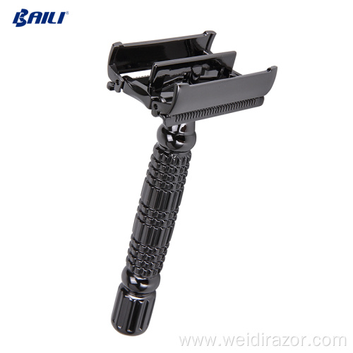 traditional metal handle shaving razor system razor